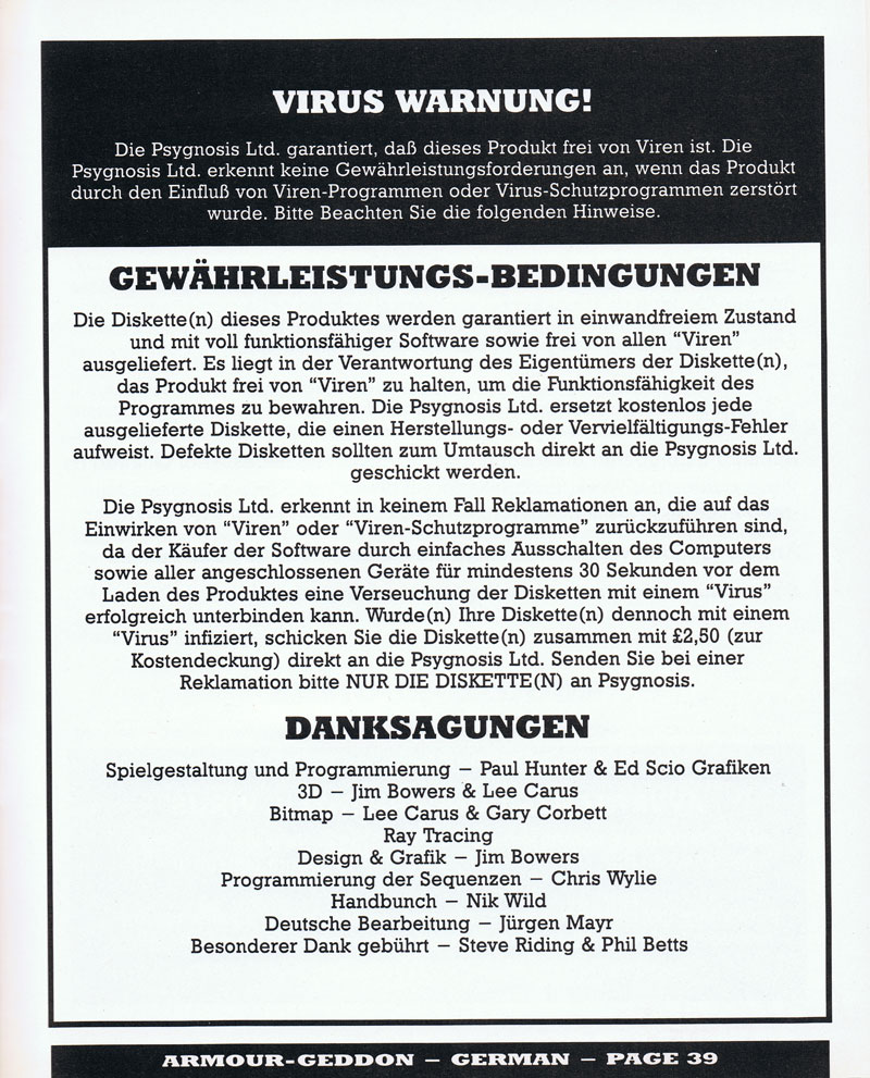 Instructions page 39