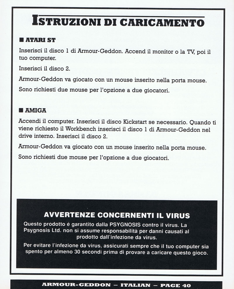 Instructions page 40