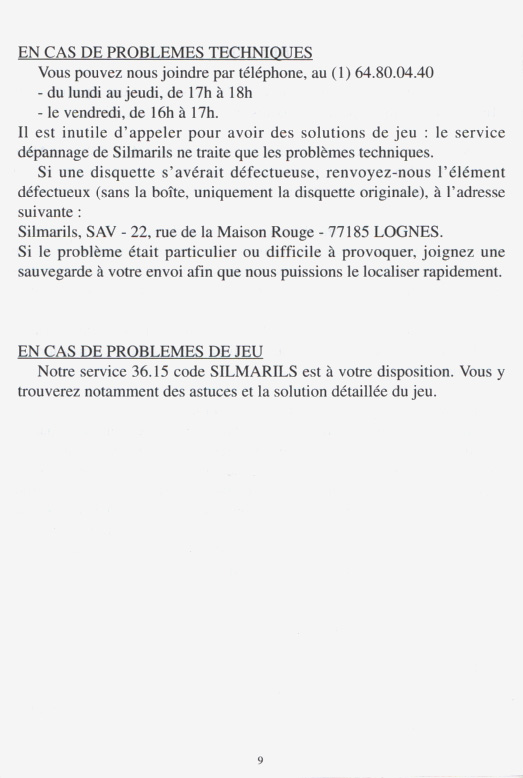 Instructions page 30