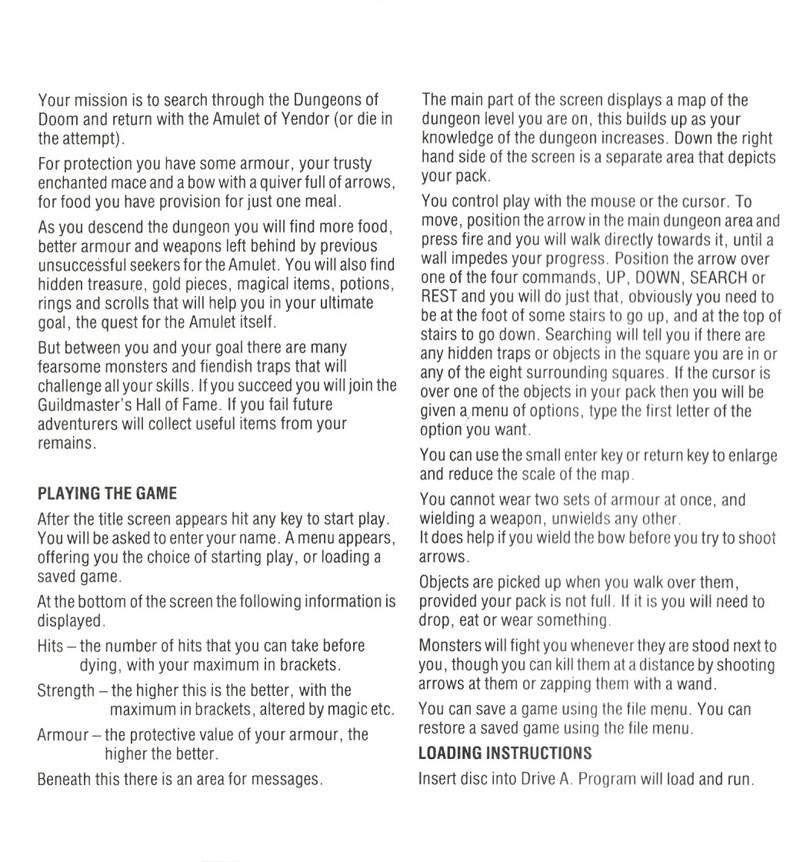 Instructions page 1