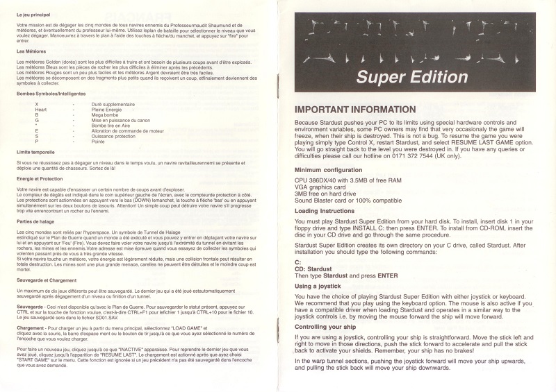 Instructions page 1