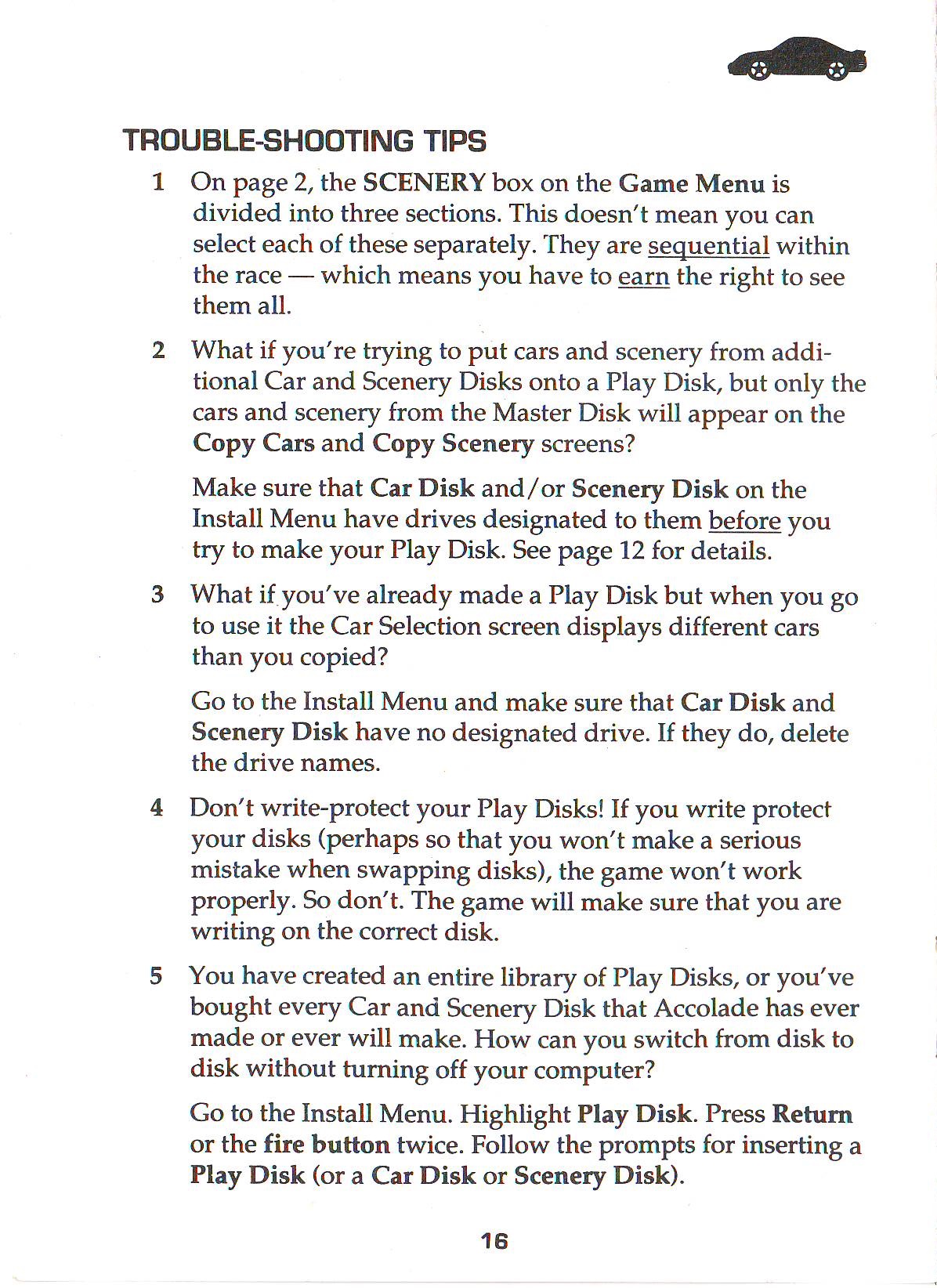 Instructions page 18