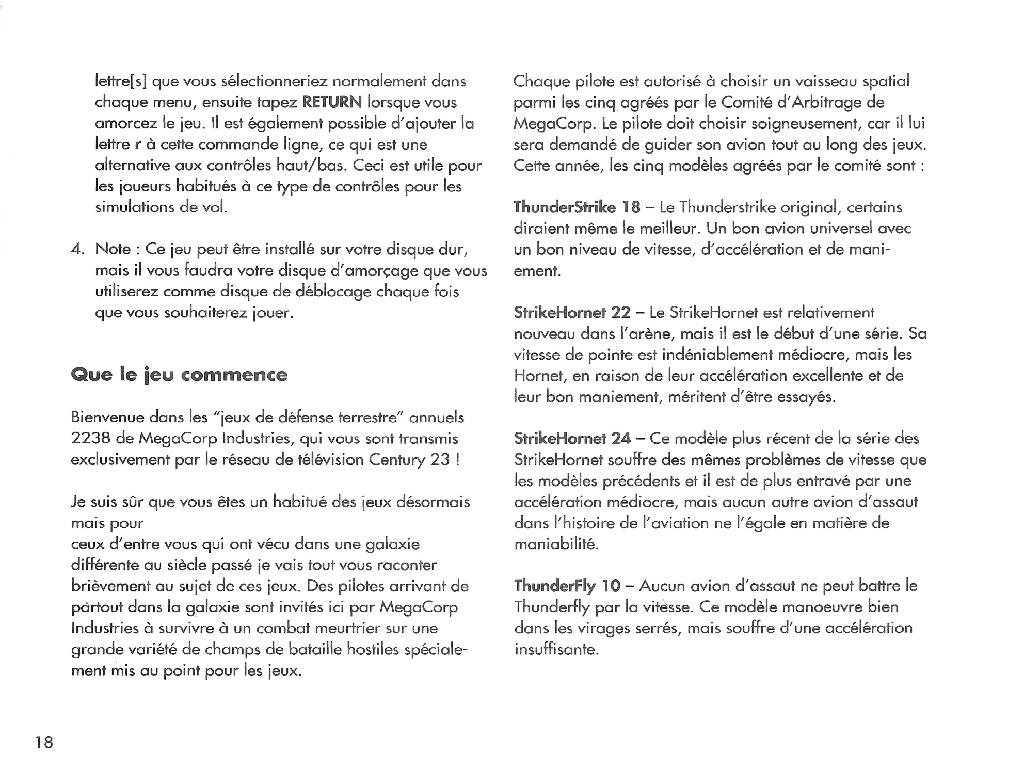 Instructions page 18