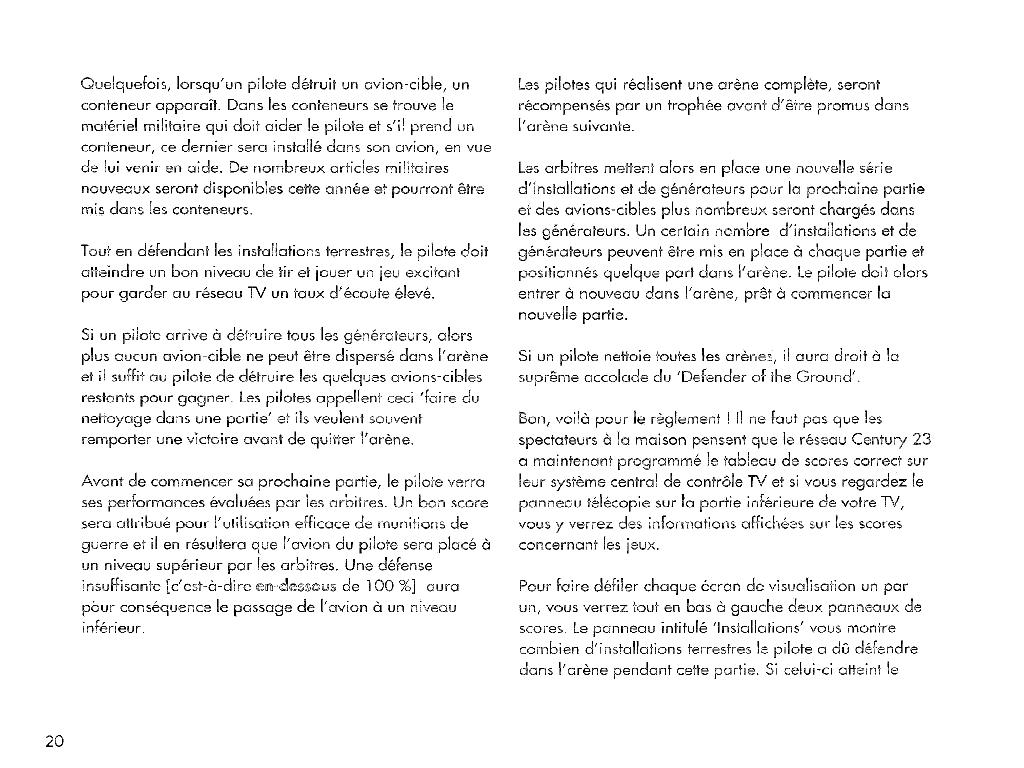 Instructions page 20