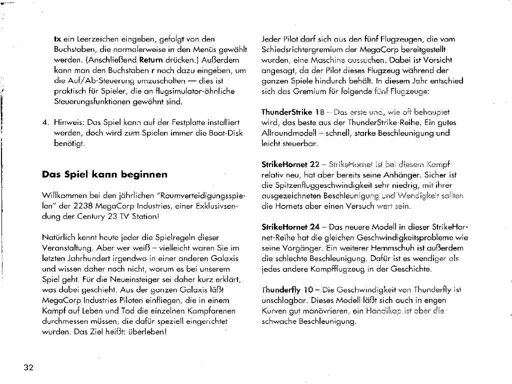 Instructions page 32