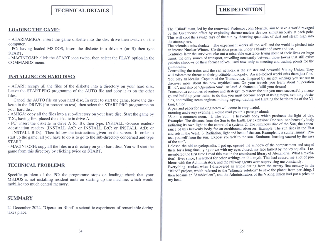 Instructions page 18