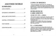 Another World Atari instructions