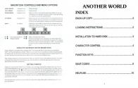 Another World Atari instructions