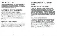 Another World Atari instructions
