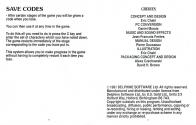 Another World Atari instructions