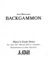 Backgammon Atari instructions