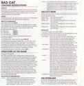 Bad Cat Atari instructions