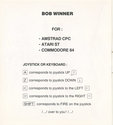 Bob Winner Atari instructions