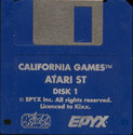 California Games Atari disk scan