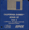 California Games Atari disk scan