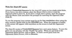 Centerfold Squares Atari instructions