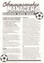 Championship Manager 94 Atari instructions