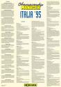 Championship Manager Italia '95 Atari instructions