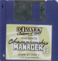 Championship Manager 93 Atari disk scan