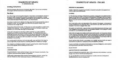 Chariots of Wrath Atari instructions