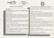 Chrono-Logique de la Révolution Française Atari instructions
