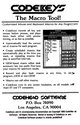 Codekeys Atari disk scan