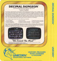 Decimal Dungeon Atari disk scan