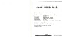 Falcon Mission Disk II - Operation: Firefight Atari instructions