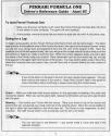 Ferrari Formula One Atari instructions