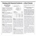 Financial Cookbook Atari instructions