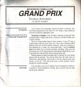 Formula One Grand Prix Atari instructions