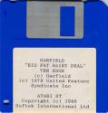 Garfield - Big, Fat, Hairy Deal Atari disk scan