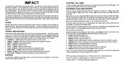 Impact Atari instructions