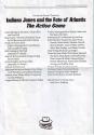 Indiana Jones and the Fate of Atlantis - The Action Game Atari instructions