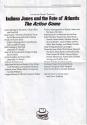 Indiana Jones and the Fate of Atlantis - The Action Game Atari instructions