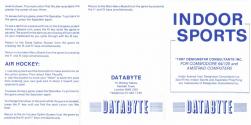 Indoor Sports Atari instructions