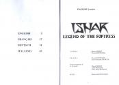 Ishar - Legend of the Fortress Atari instructions