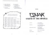 Ishar - Legend of the Fortress Atari instructions