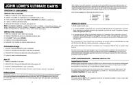 John Lowe's Ultimate Darts Atari instructions