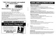 John Lowe's Ultimate Darts Atari instructions