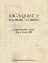 King's Quest II - Romancing the Throne Atari instructions