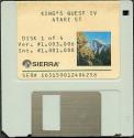 King's Quest IV - The Perils of Rosella Atari disk scan