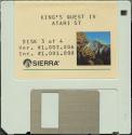 King's Quest IV - The Perils of Rosella Atari disk scan