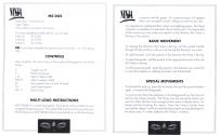 Last Ninja II - Back with a Vengeance Atari instructions