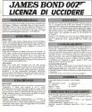Licence to Kill Atari instructions