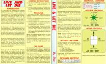 Live and Let Die Atari instructions
