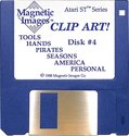 Magnetic Images Clip Art! Atari disk scan