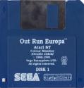 Out Run Europa Atari disk scan