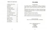 Paladin Atari instructions