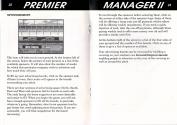 Premier Manager II Atari instructions